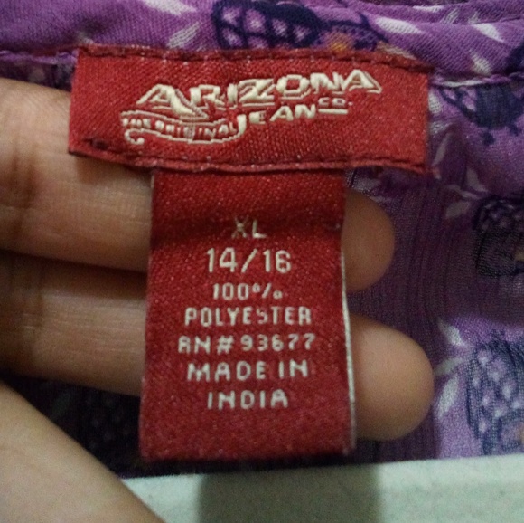 Purple Ruffle Bottom Blouse - Picture 3 of 8